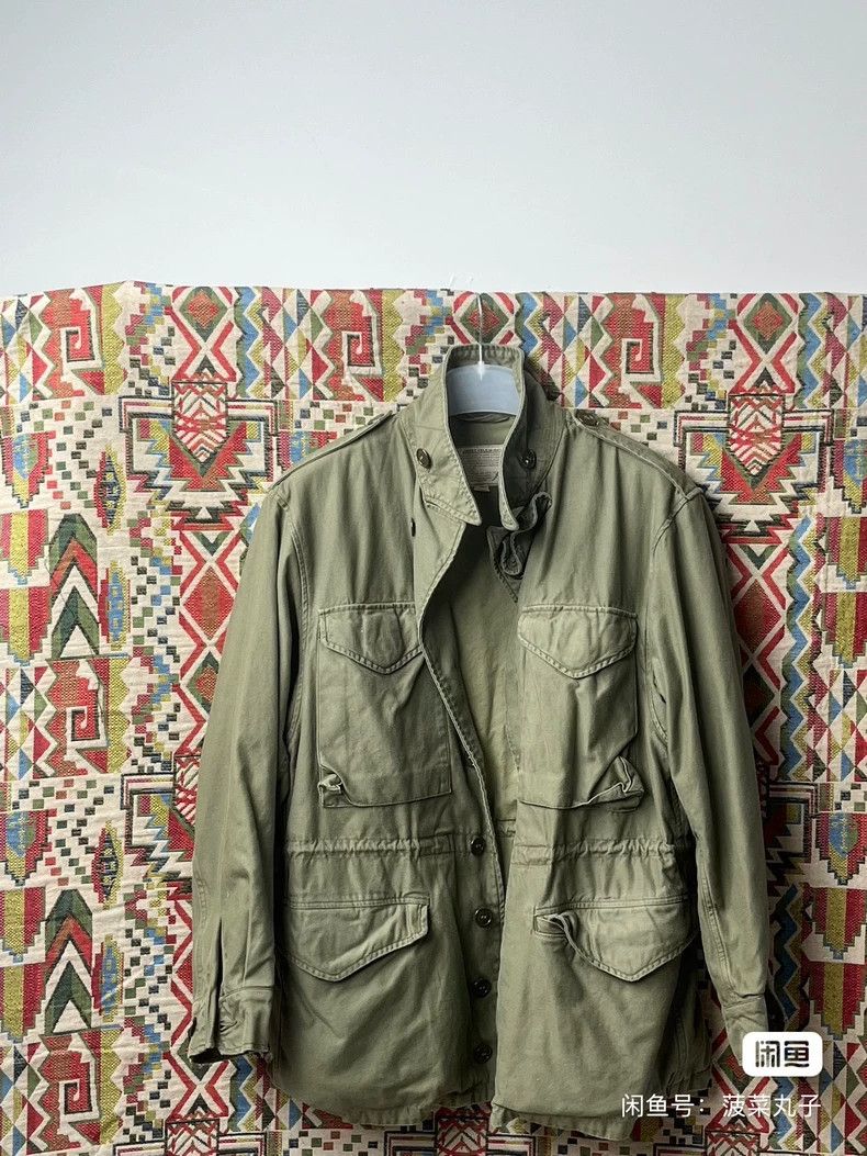 The Real Mccoys M43 Field Jacket in Green, Men's (Size Large)