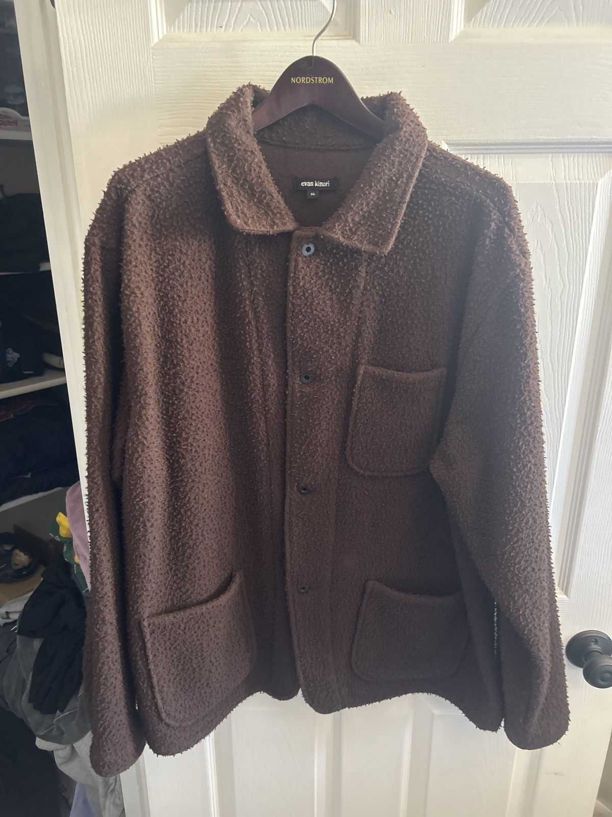Evan Kinori Jacket in Brown, Men's (Size XL)