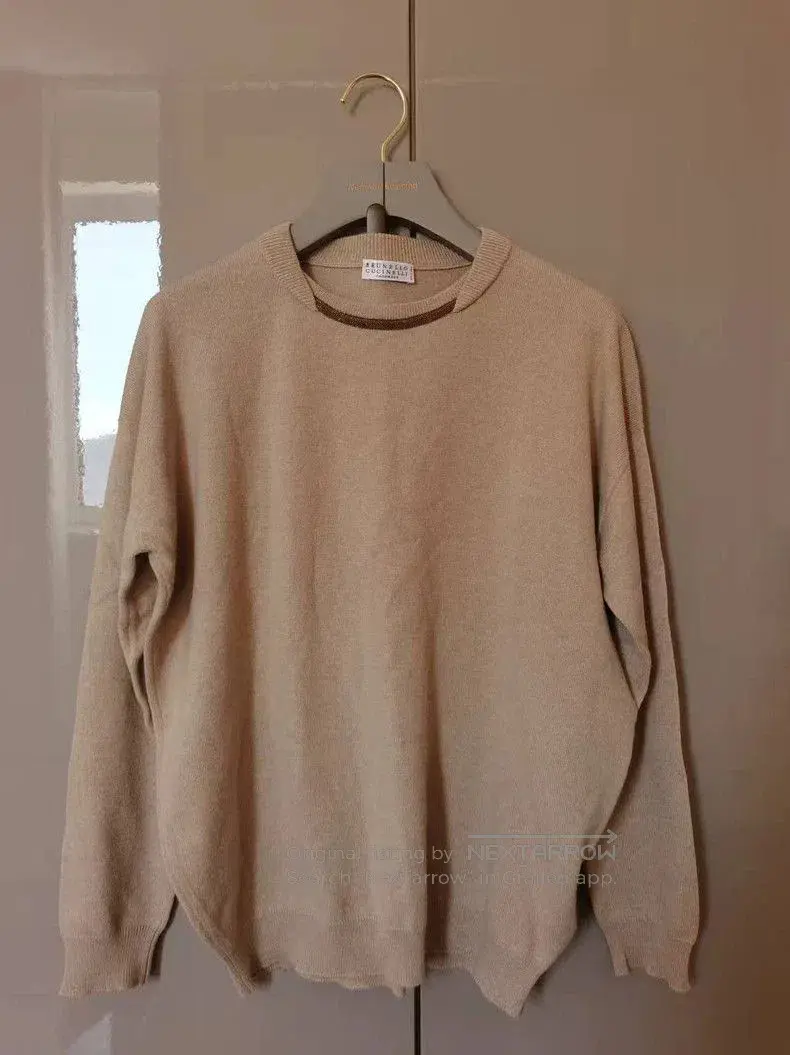 Brunello Cucinelli Cashmere Sweater S in Beige, Men's (Size Small)