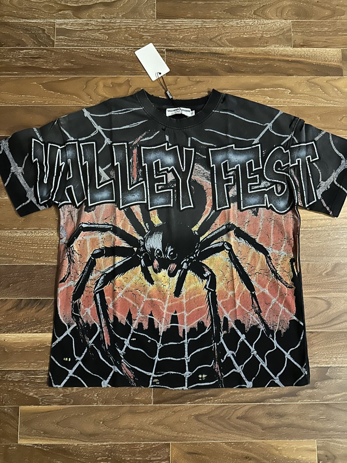 Vale Big Widow Tee Valley Fest in Black, Men's (Size Small)