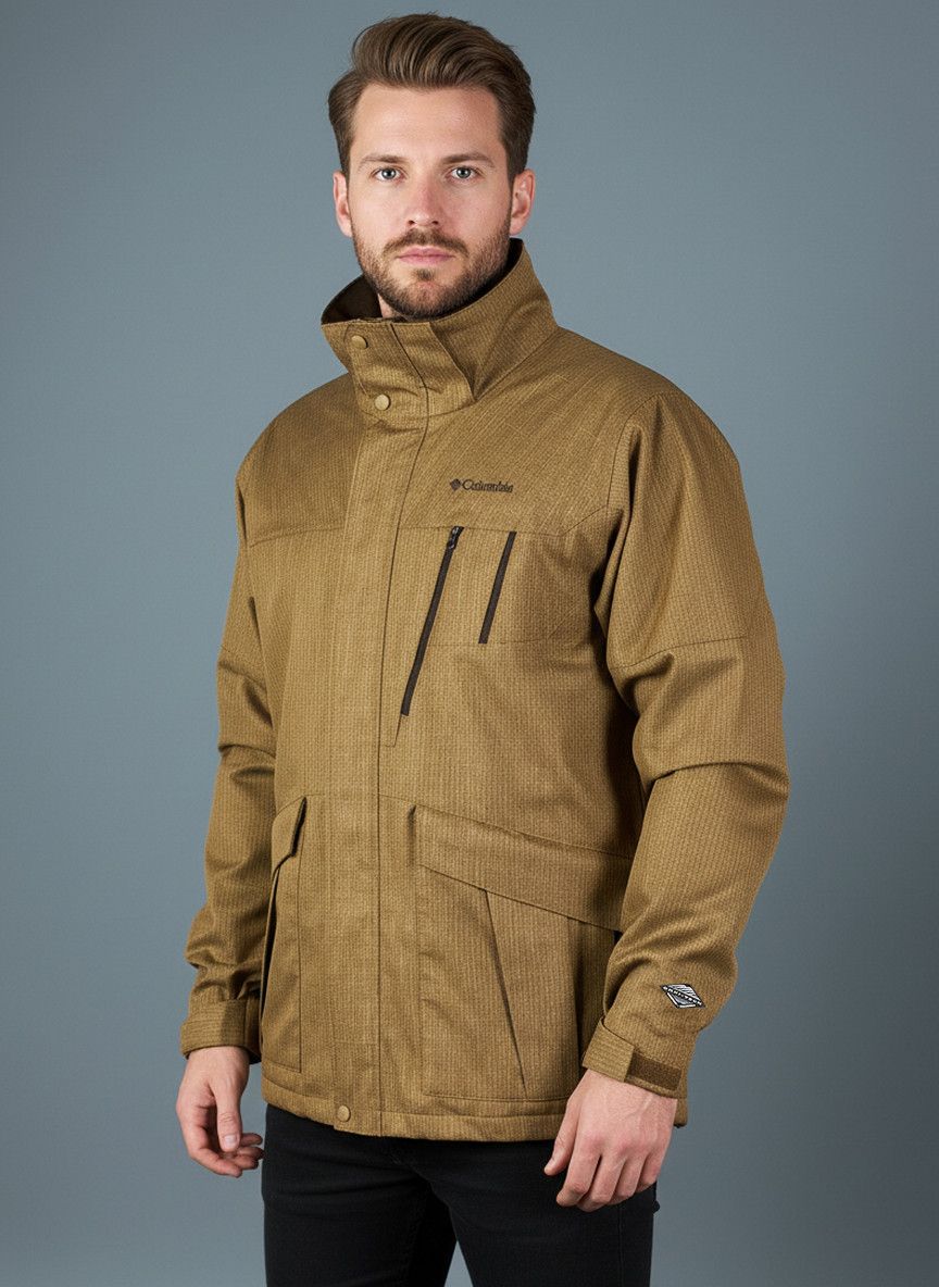 Columbia Men's Demi-Season Jacket Parka in Beige, Men's (Size Xl)