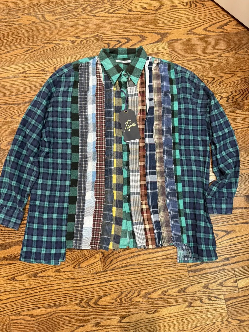 Vintage Multicolor Assorted Flannel Shirt Needles, Men's