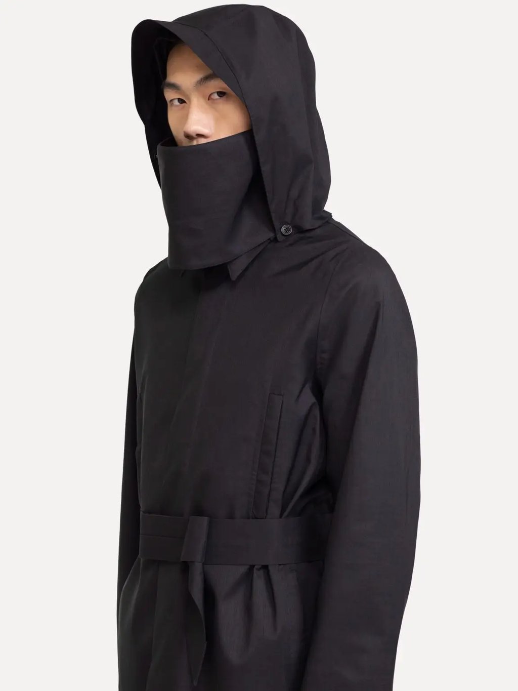Norwegian Rain $1,430 Single Breasted Coat in Black, Men's (Size M)