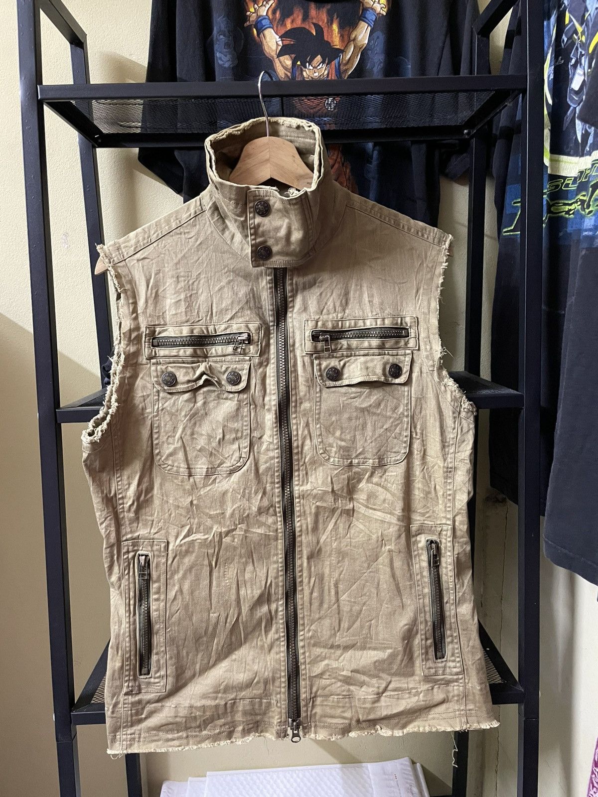 Semanticdesign Semantic Design Punk Vest in Brown, Men's (Size Medium)