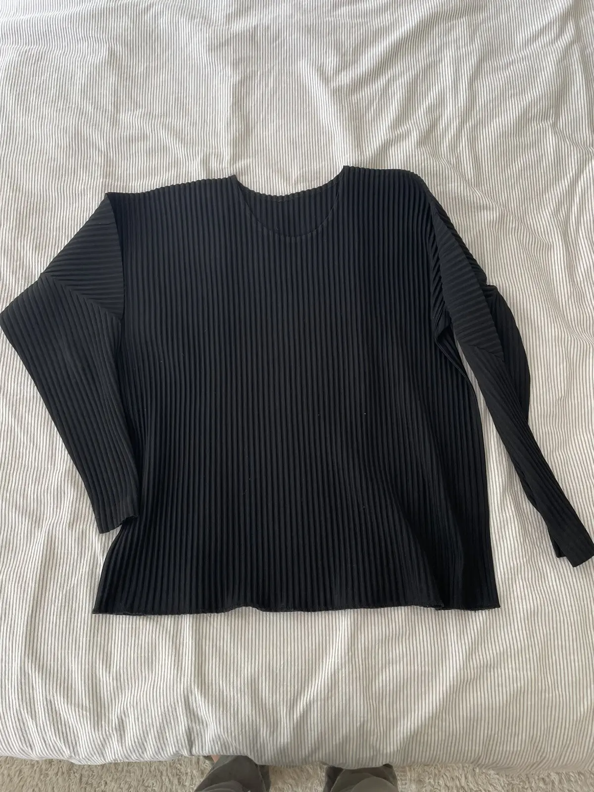 Issey Miyake Homme Plisse Shirt in Black, Men's (Size XS)