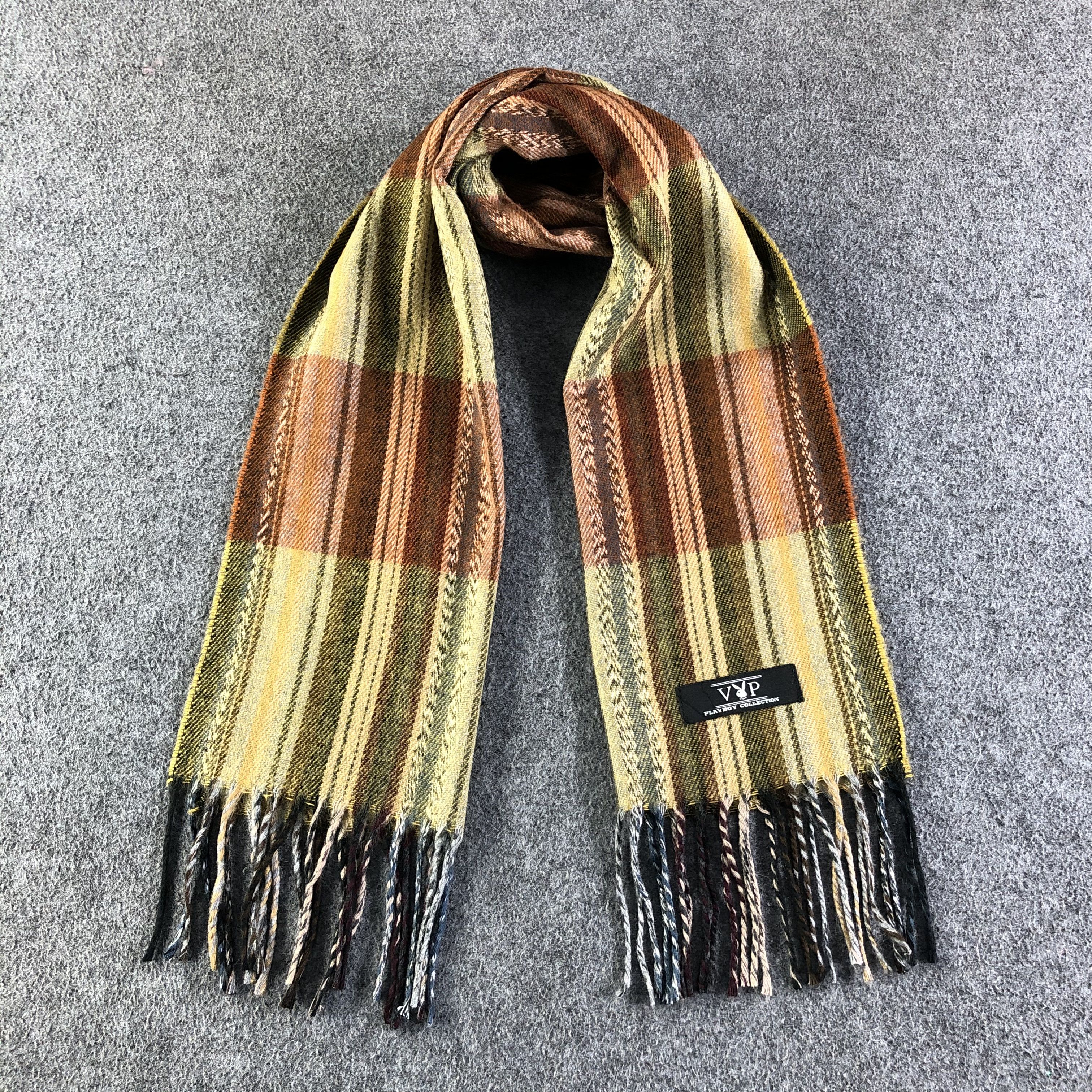 Playboy Scarf / Muffler / Neckwear P012 in Brown, Men's