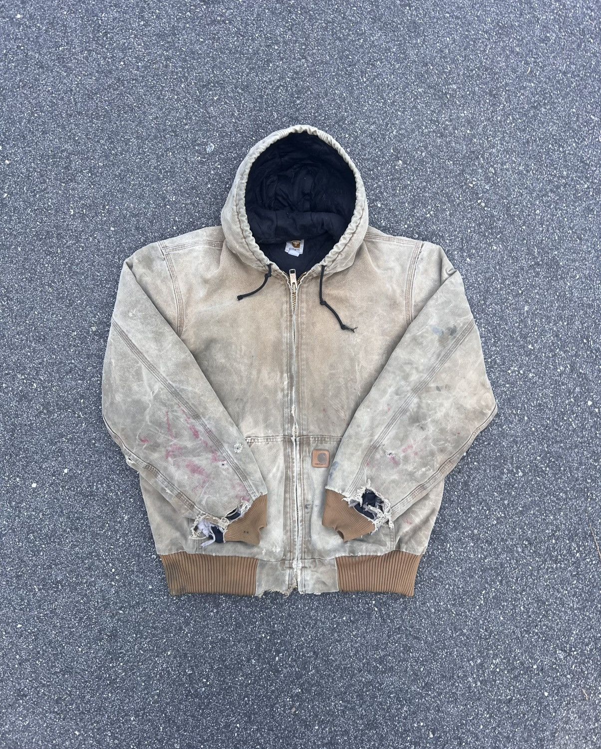 Carhartt J130 Tan Medium Tall Bomber Jacket Jnco Aztec Camo in Beige, Men's