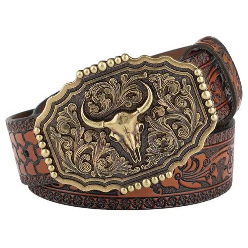 Designer Future Vintage Belt Riveted Belts Menswear Accessories in Black, Men's