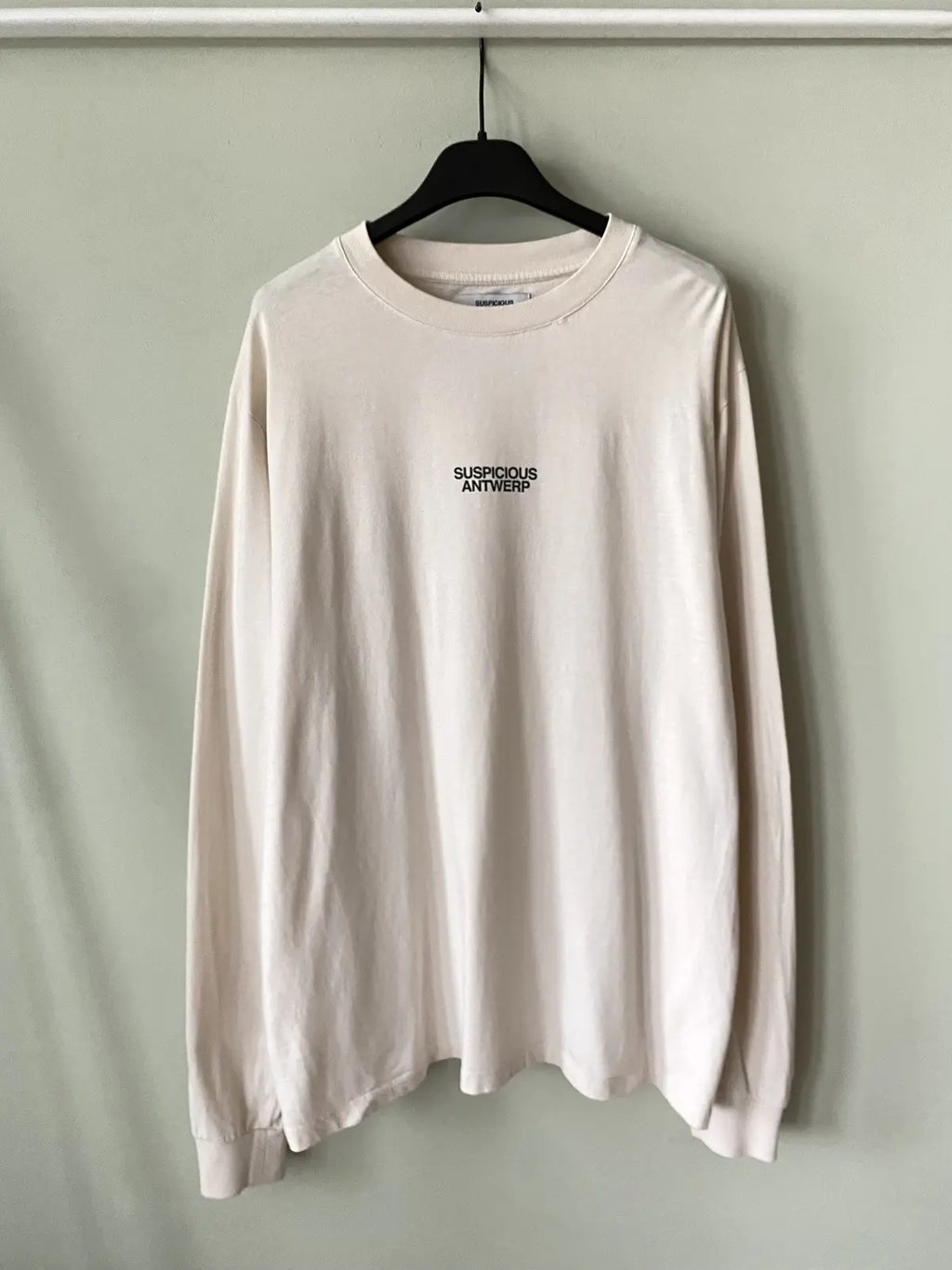 Suspicious Antwerp Arctic Palette Sspcs Long Sleeve T Shirt in Beige, Men's