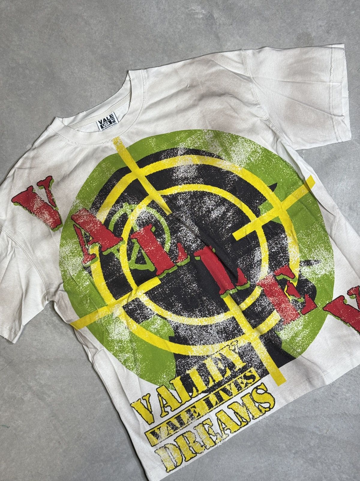 Vale Forever Target Vintage Tee in White, Men's (Size Medium)