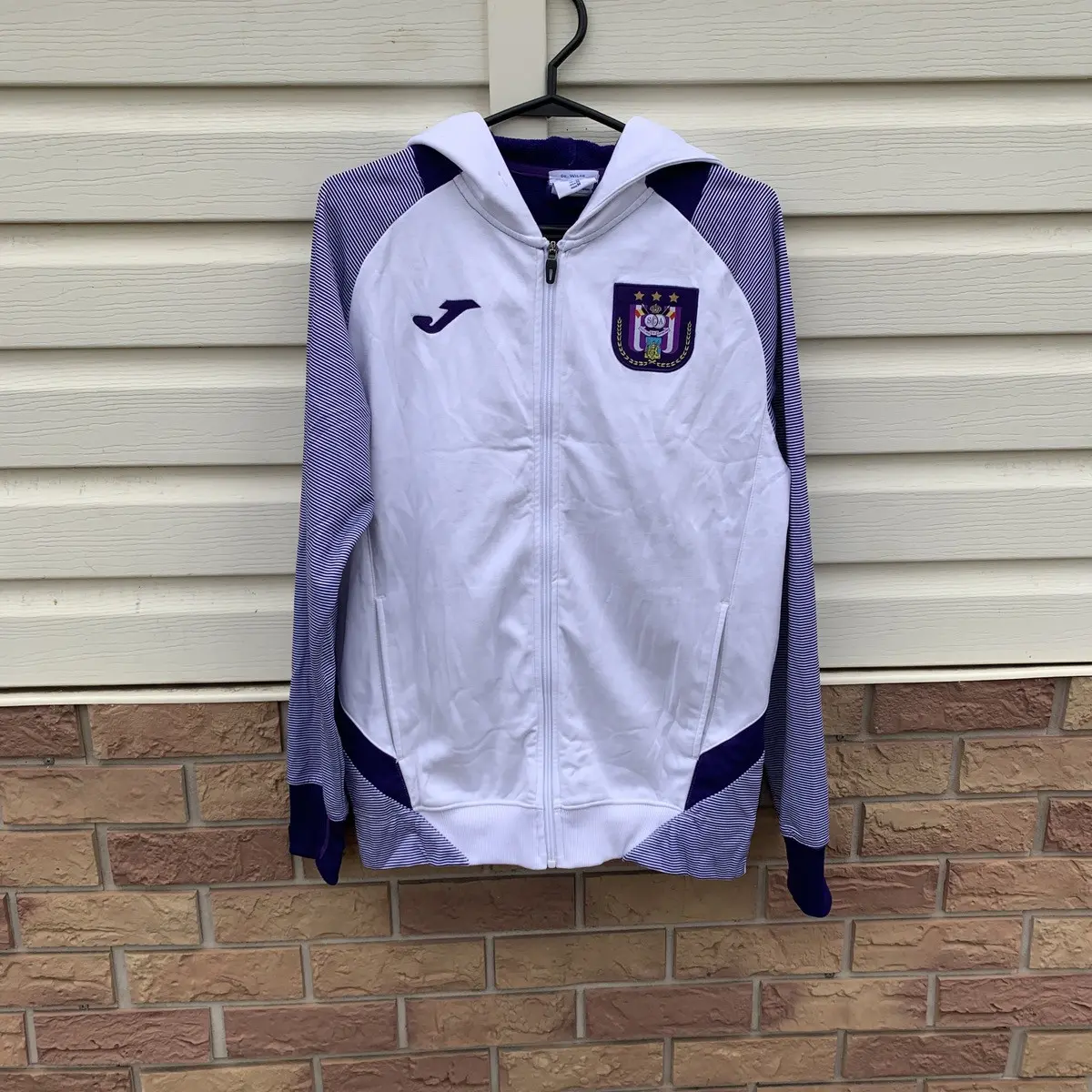 Match Worn! Joma Anderlecht Zip Jacket De Wilde Player M in Black, Men's (Size Medium)