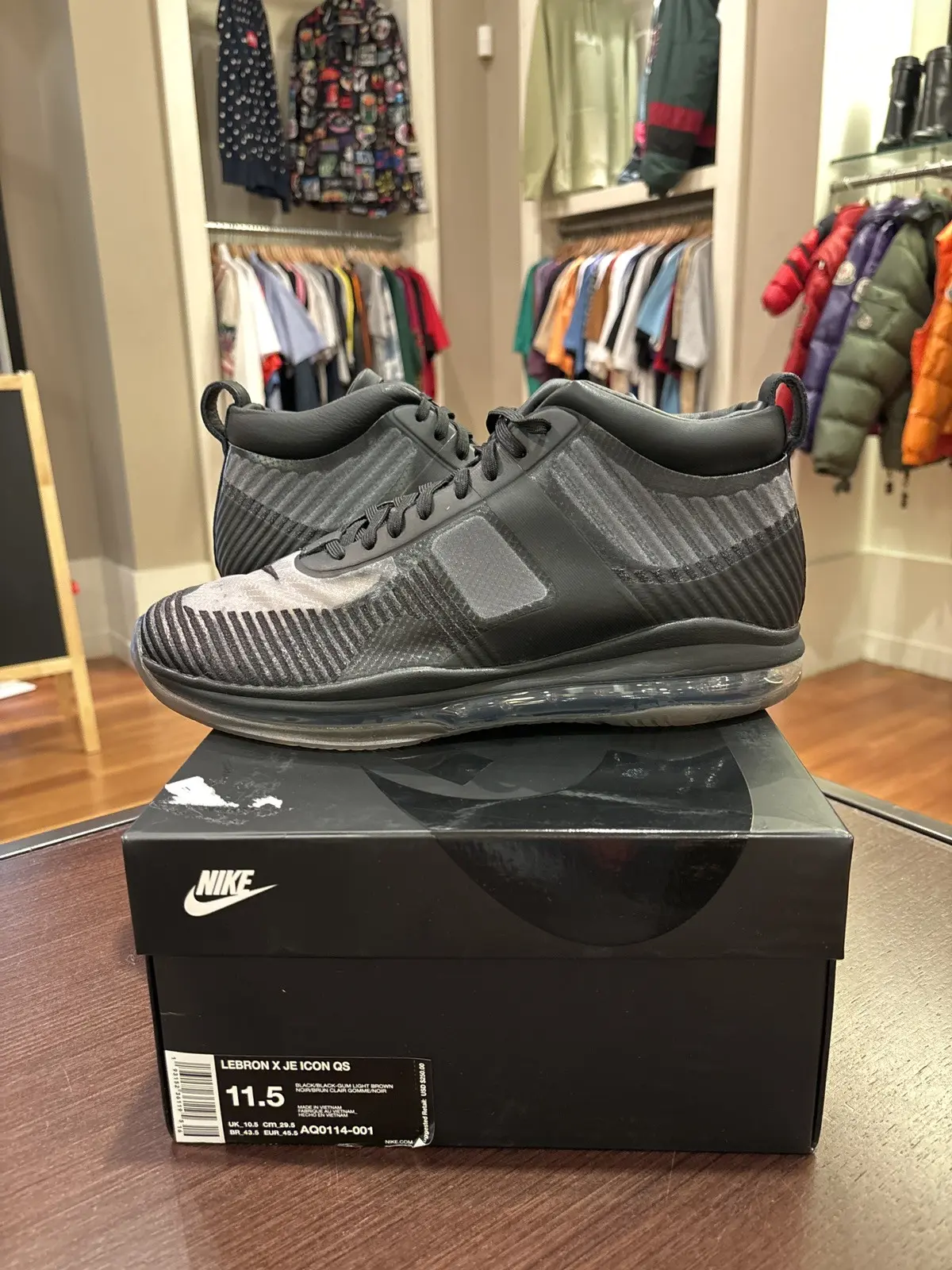 John Elliott x Nike Lebron Icon Je Black Shoes, Men's (Size 11.5)