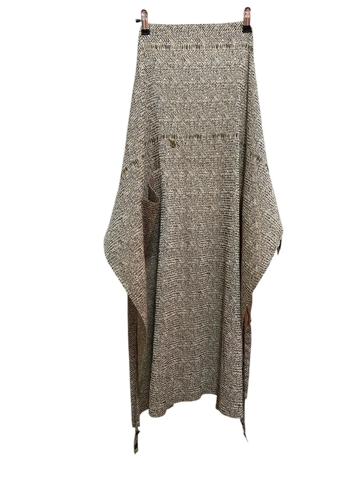 Vintage Issey Miyaki Pleat Apron in Brown, Men's
