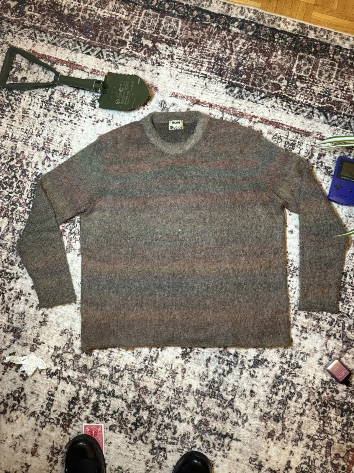 Acne Studios Multicolor Nikos Mohair Knit Sweater, Men's (Size Medium)