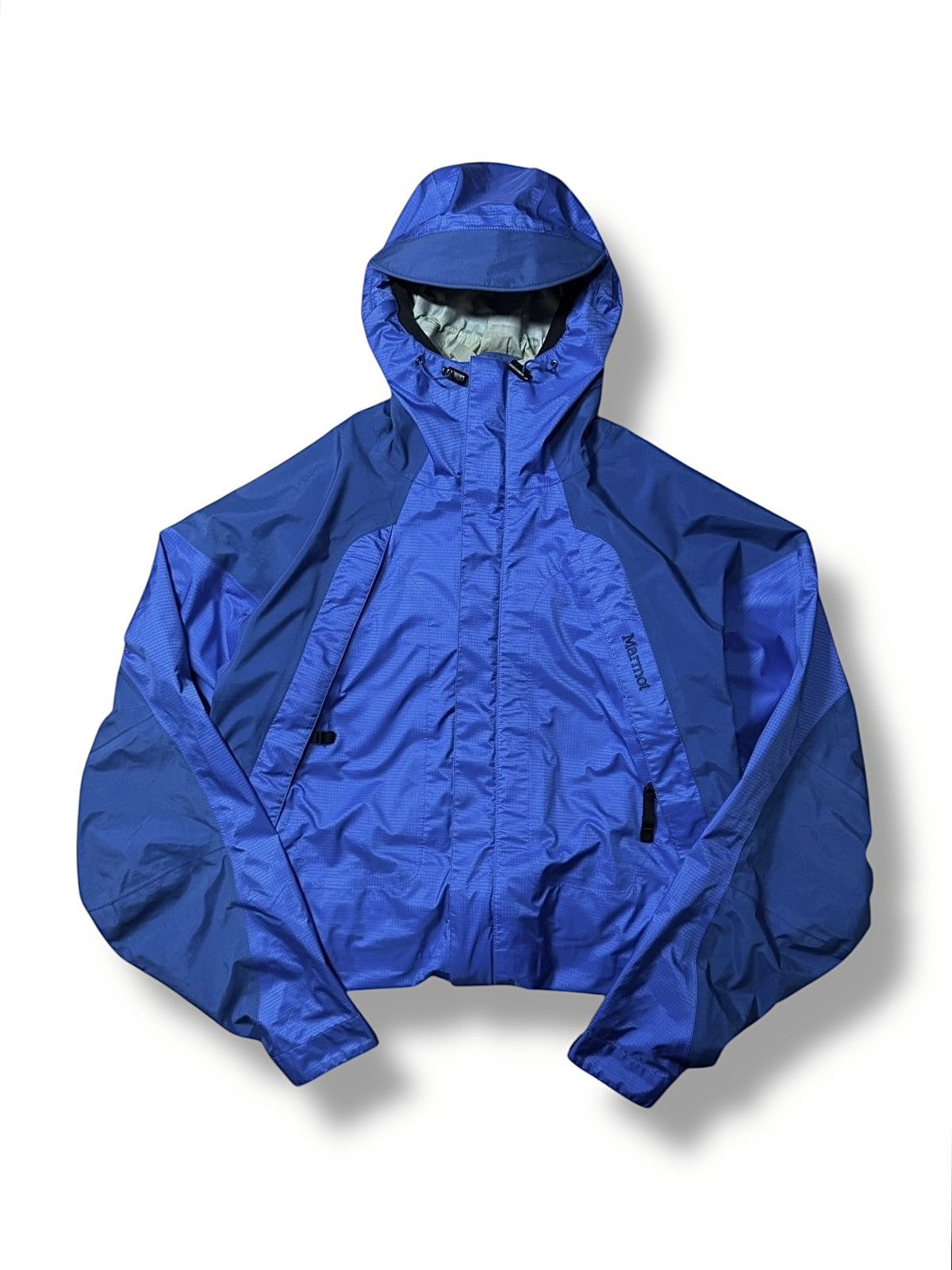 Goretex Vintage Marmot Gore Tex Mountain Jacket in Blue, Men's (Size Medium)
