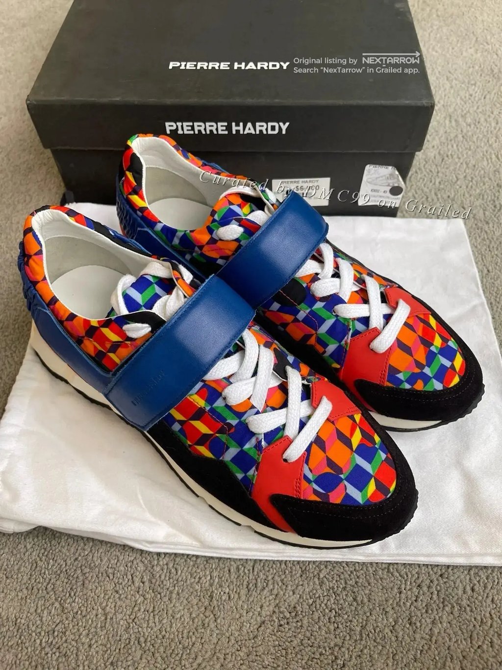 Pierre Hardy Velcro Dad Sneakers, Men's (Size 7)
