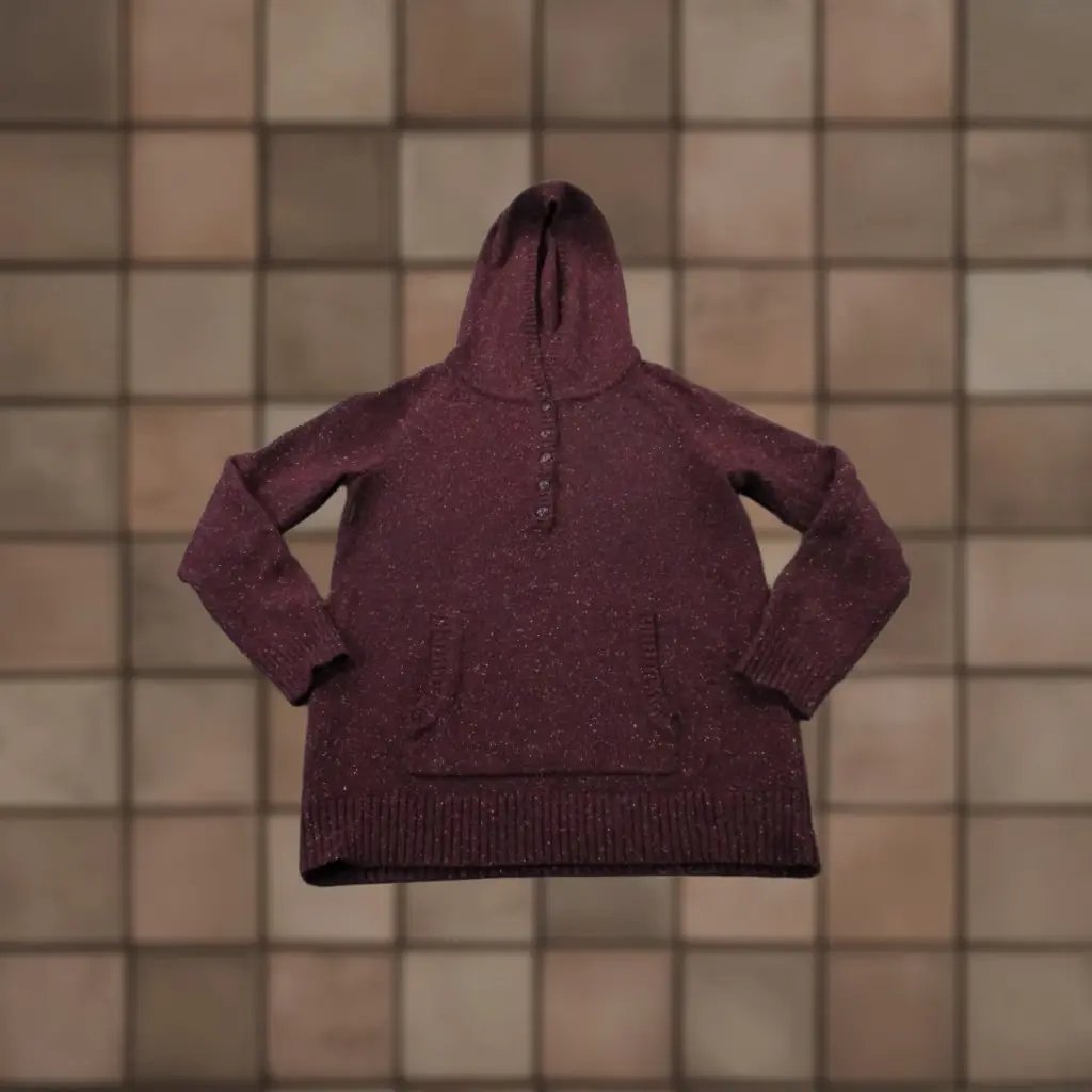 Patagonia Sweater Womens S Fleece Hooded Pullover Shirt Adults Regular Purple, Women's