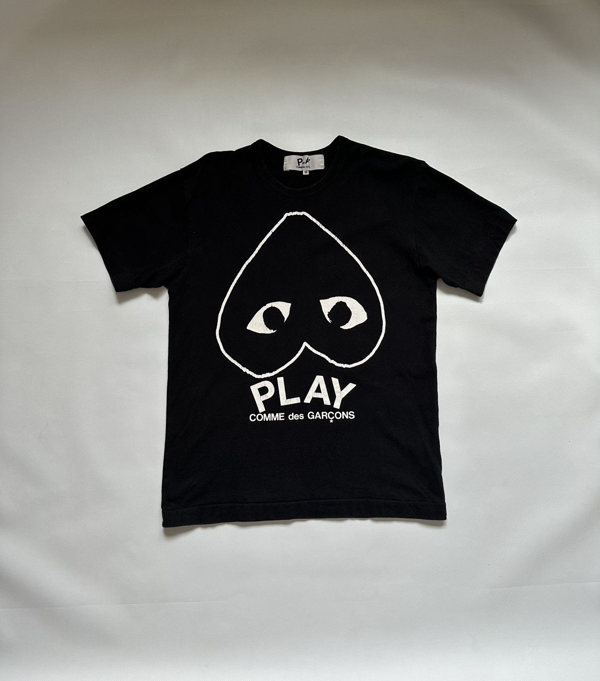 Comme Des Garcons Come Des Garçons Play T-Shirt in Black, Men's (Size Medium)