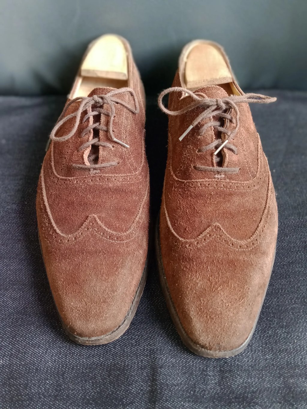 Crockett & Jones Drummond 5056 Wingtip Full Brogue Size 7½ D in Brown, Men's (Size 8.5)