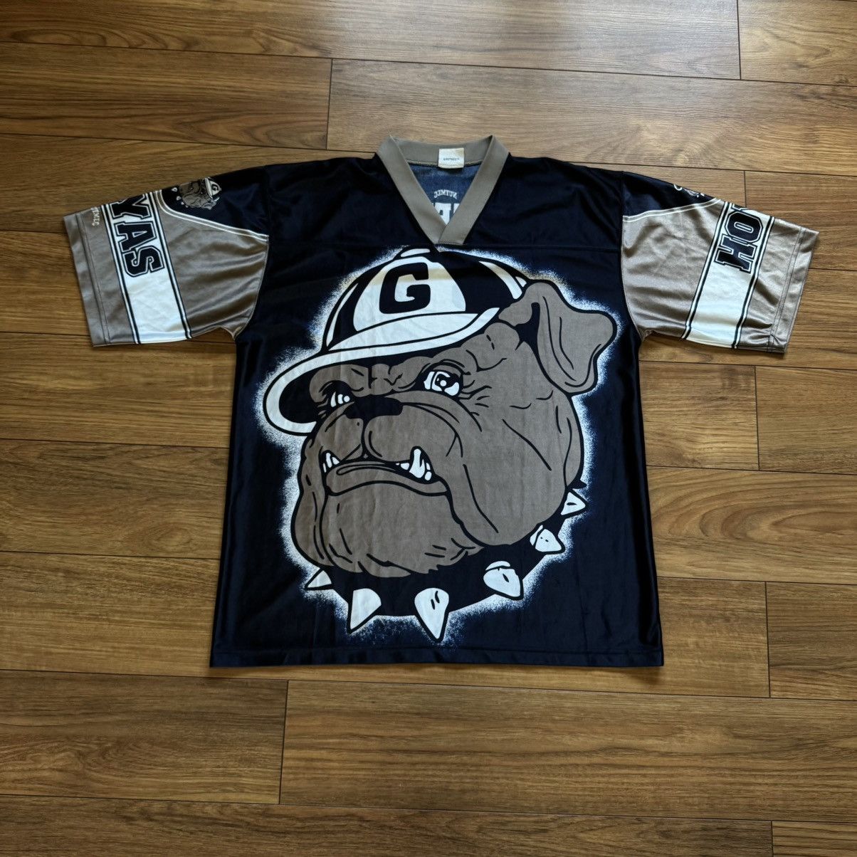 Vintage 90's Georgetown Hoyas Nutmeg Jersey in Blue, Men's (Size Large)