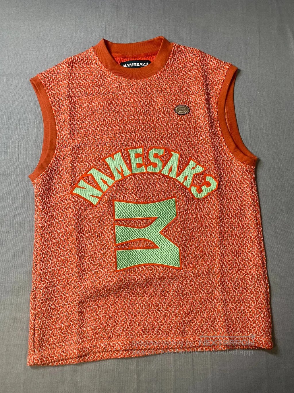 Namesake Size M Black-And-White Embroidered Vest|, Men's