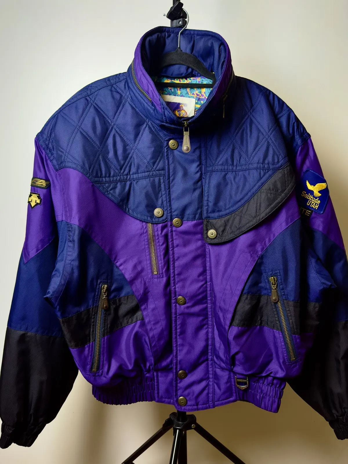 Descente Vintage Jacket in Purple, Men's (Size Medium)