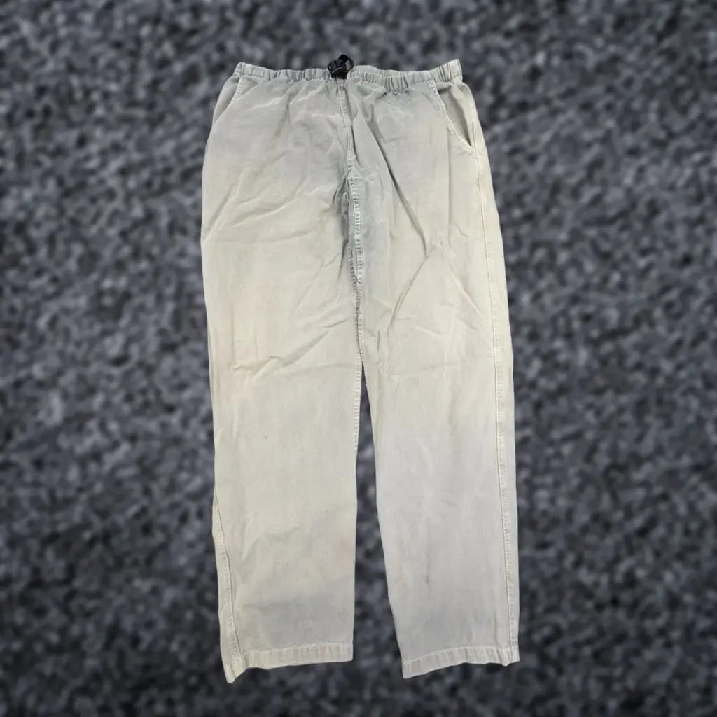 Vintage Gramicci Pants Women's 1XL Beige Green Belted Faded Made Usa, Women's (Size 40)