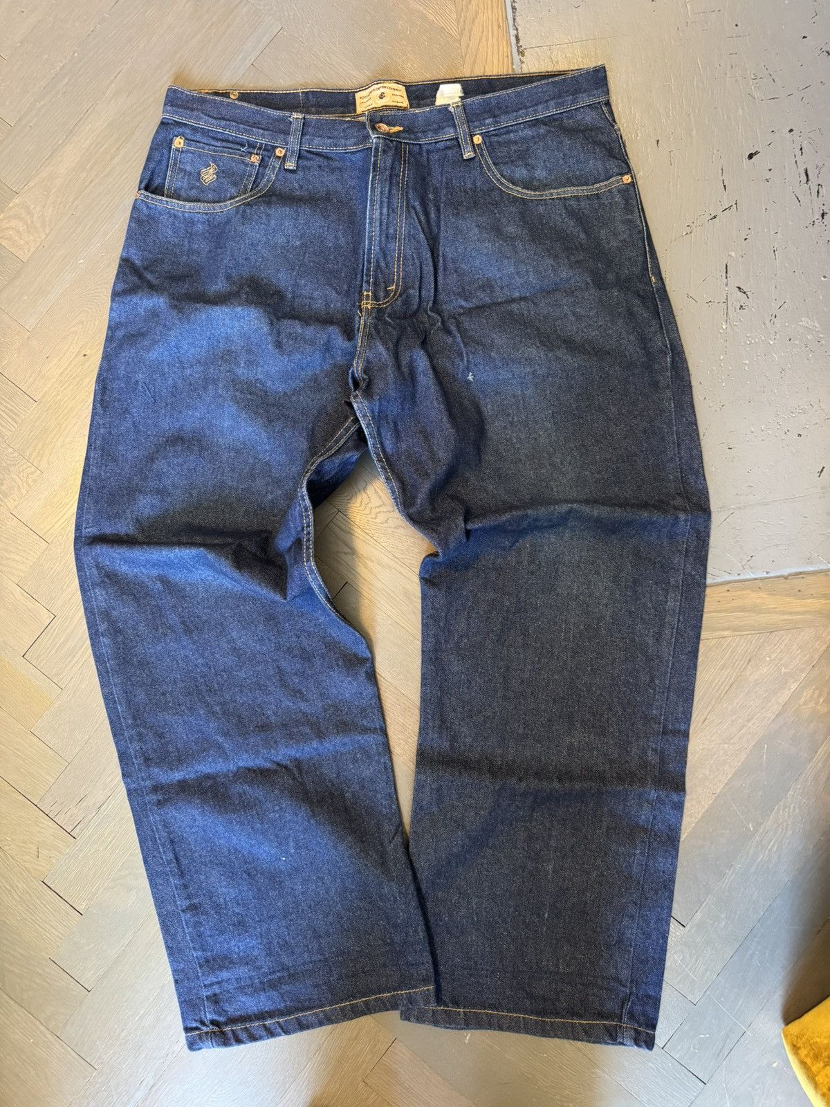 Vintage Wide Leg Rocawear Jeans in Blue, Men's (Size 40)