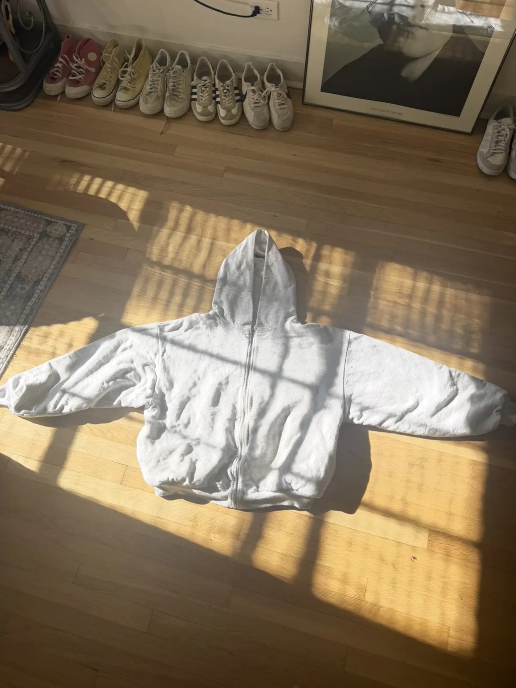Yeezy La Apparel Sample Double Layer Ash Grey Zip in Gray, Men's