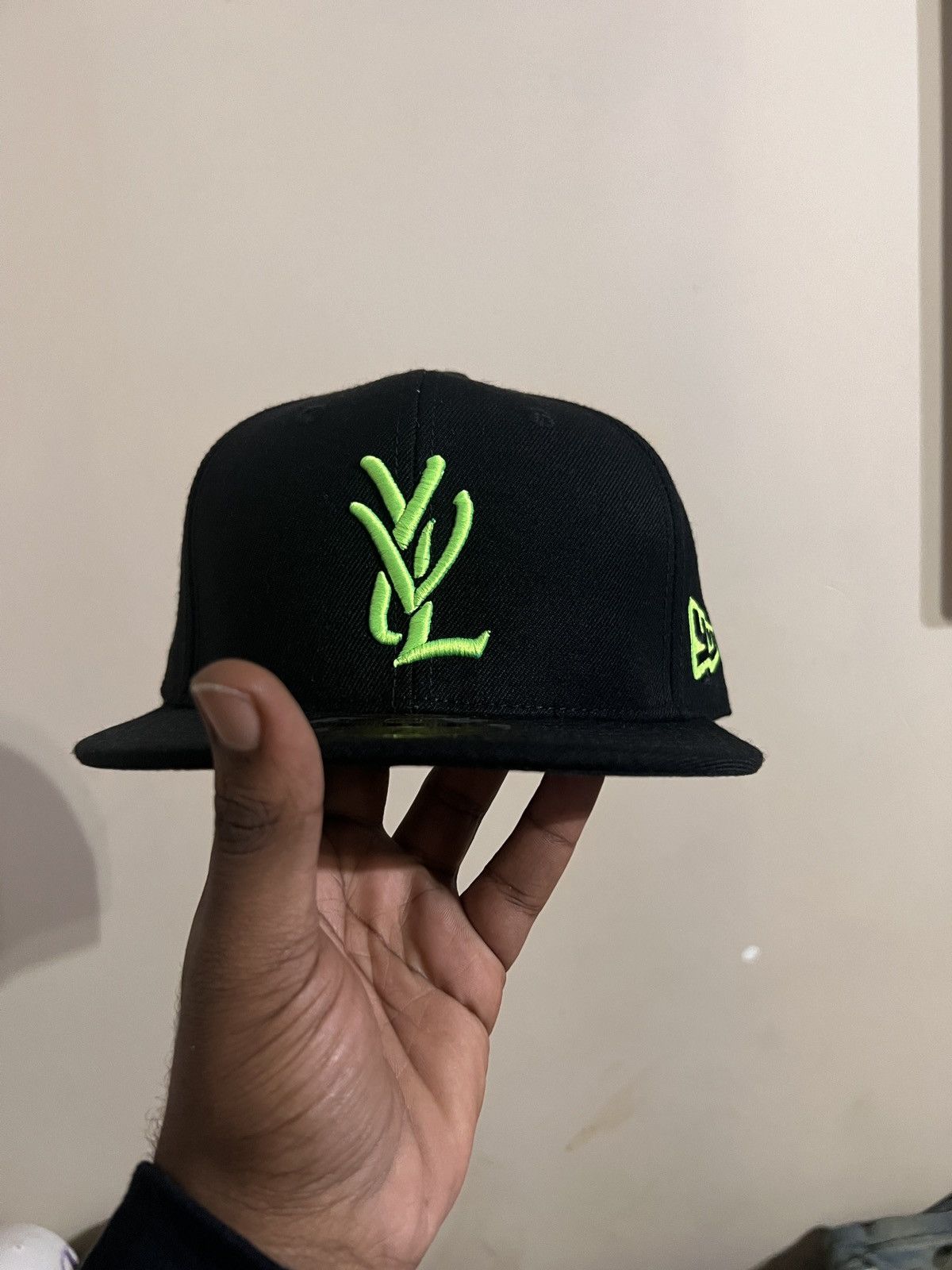 Playboi Carti Yvl Fitted Hat Black And Green, Men's