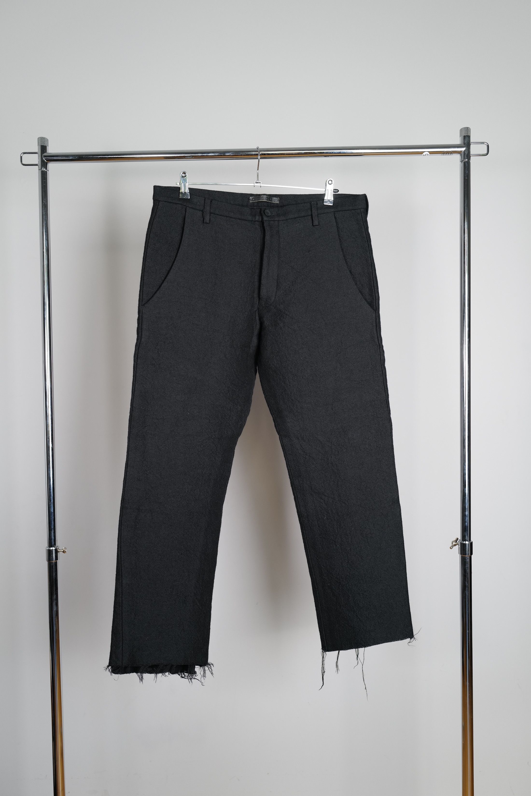 Obscur Ltd Cropped Wool Pants in Black, Men's (Size 34)