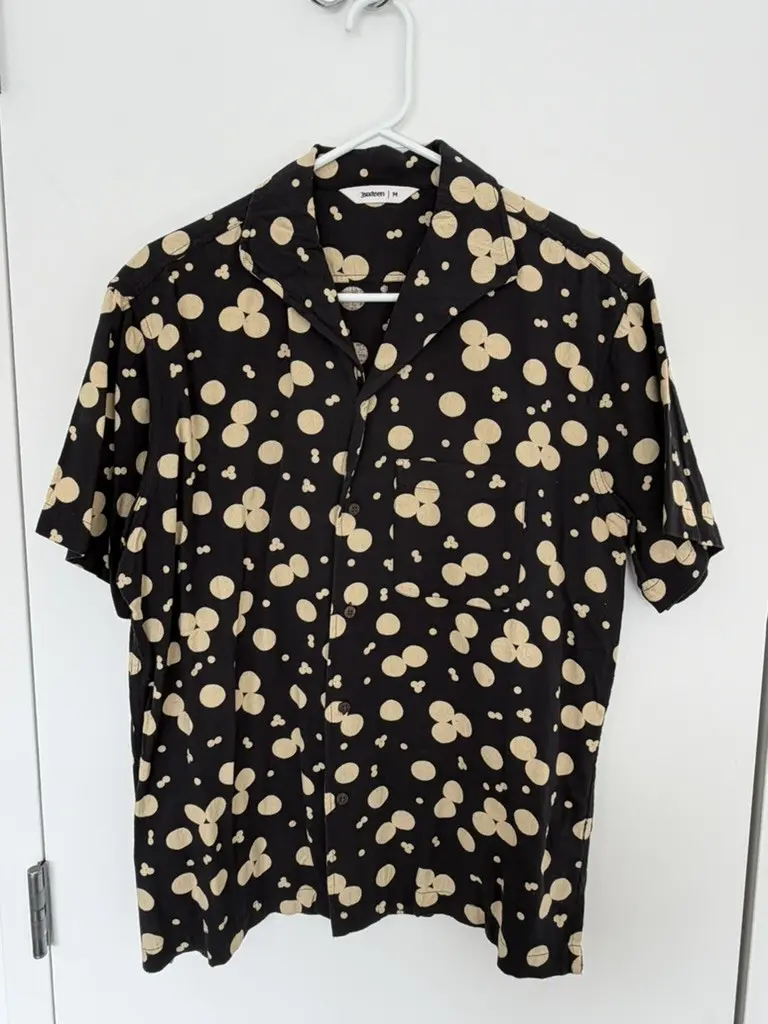 Leisure Shirt - Black Albers Print, Men's (Size M)