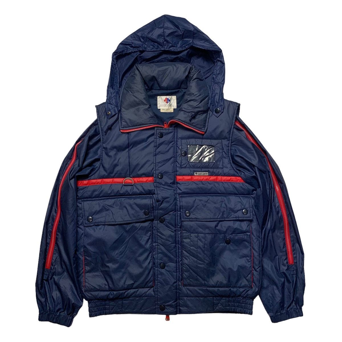 Vintage Descente Jacket in Blue, Men's (Size Small)