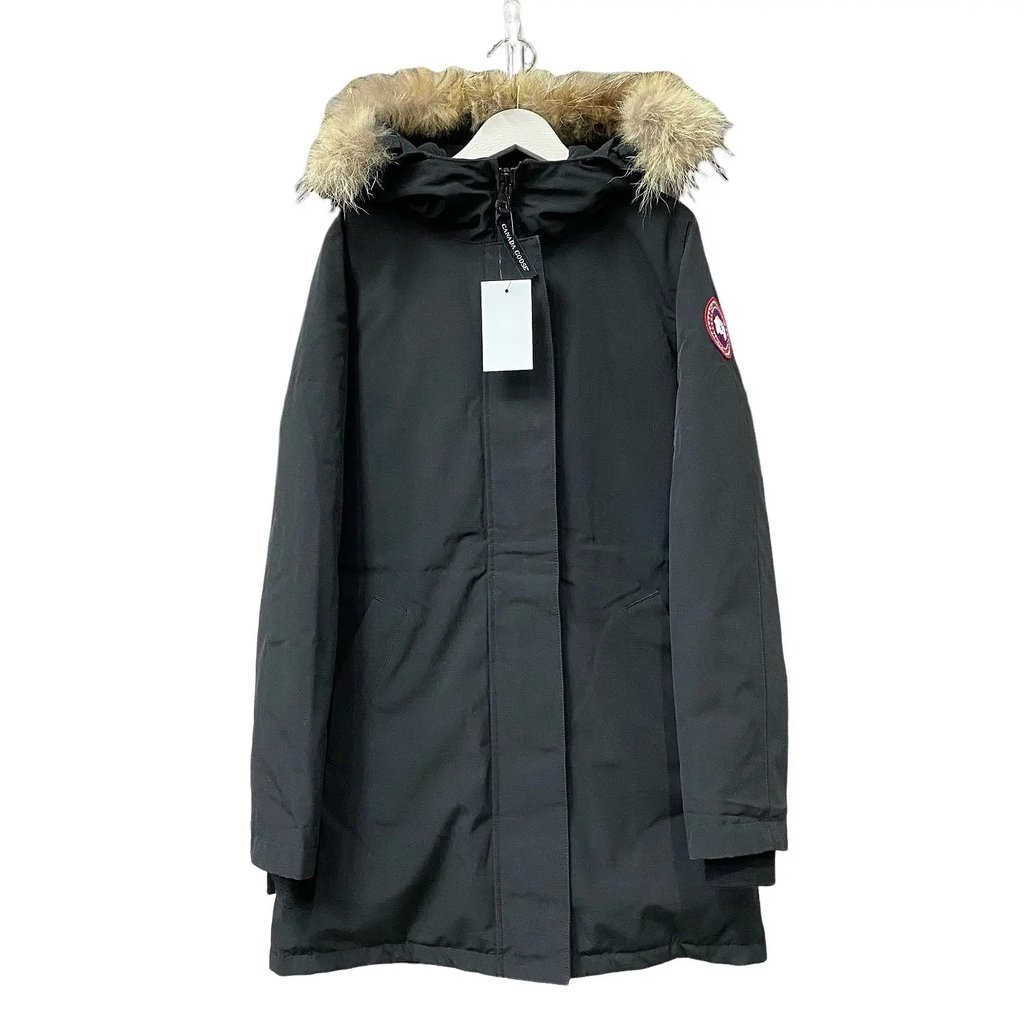 Canada Goose Victoria Fur Hooded Parka Size S in Black, Women's