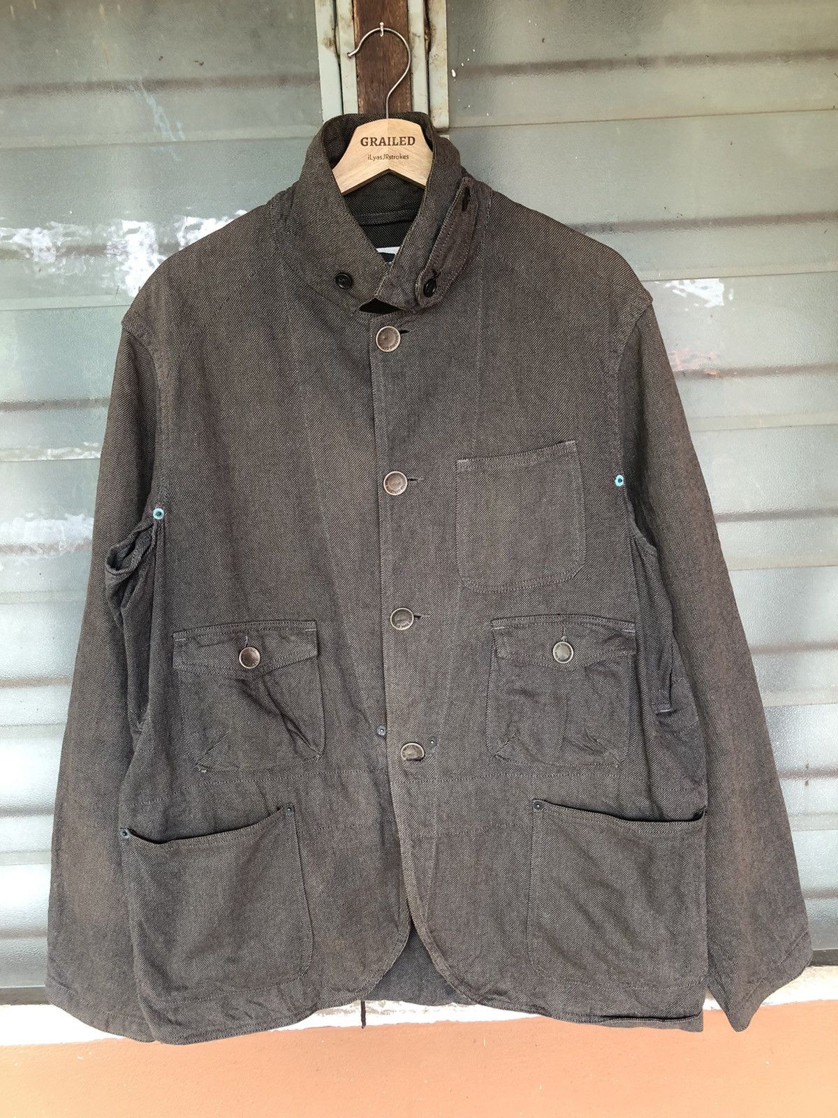 Vintage Engineered Garments New York Denim Jacket in Brown, Men's (Size Large)