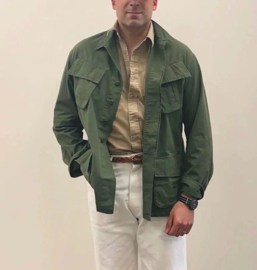 Rrl Military Jungle Jacket Indy Tcu L New Tags in Green, Men's