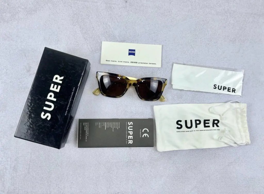 Retrosuperfuture America Francis Brown Puma Sunglasses, Men's