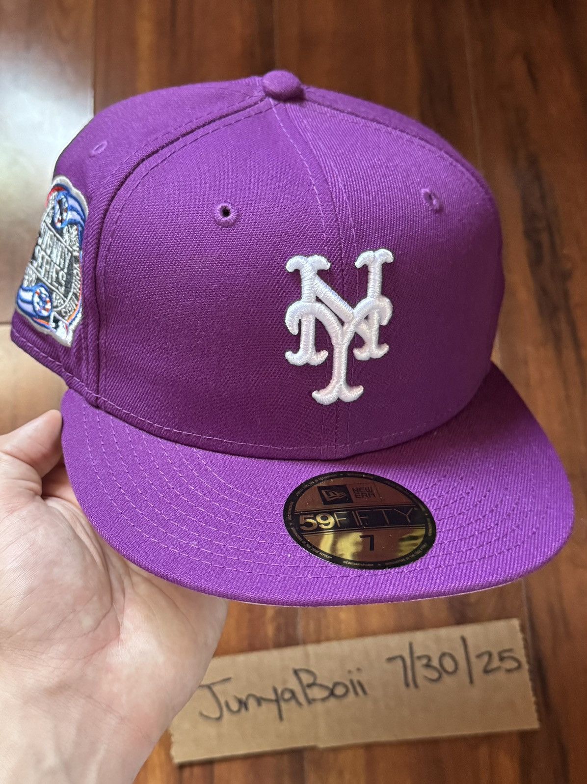 Hat Club Size 7 Ny Mets 2000 Subway Series Jae Tips Pink Uv, Men's