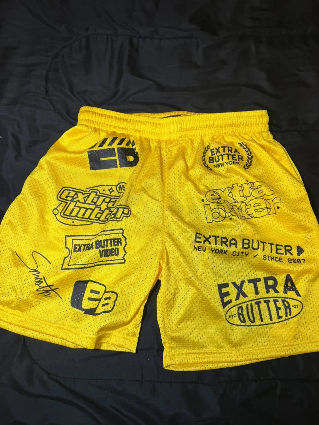 Extra Butter Legacy Mesh Yellow Shorts Size 1XL New, Men's (Size 36)