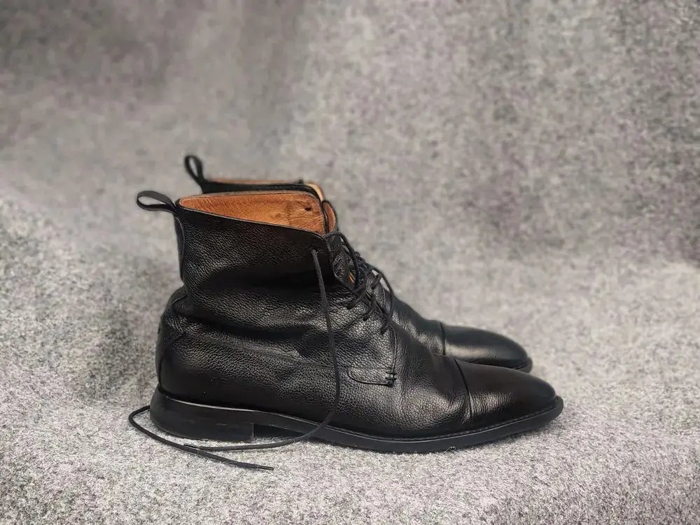 Oliver Sweeney Cagnano Black Leather Ankle Classic Boots, Men's (Size 10.5)