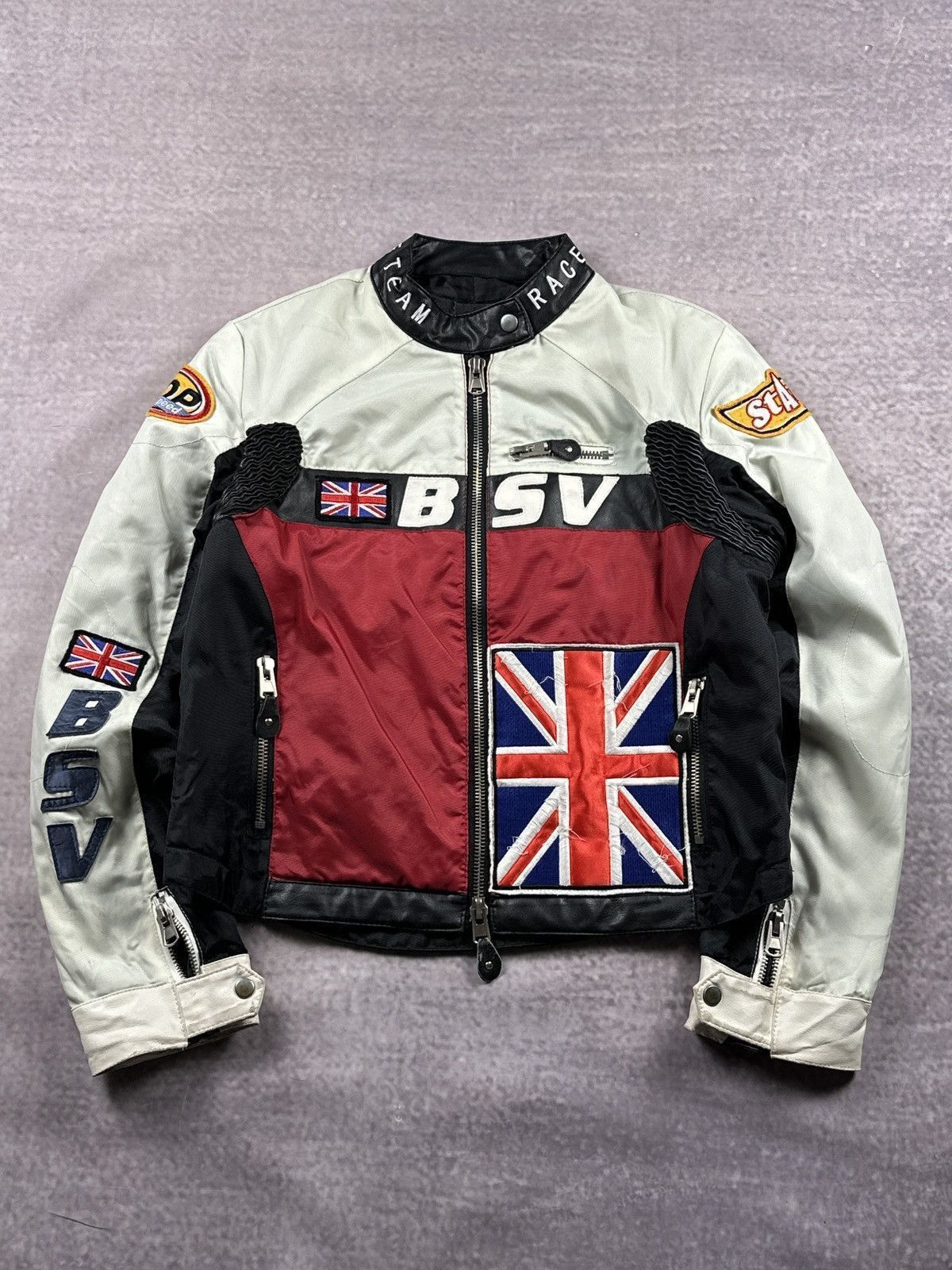 Nascar Vintage Racing Jacket Team World Championship England, Men's (Size Small)