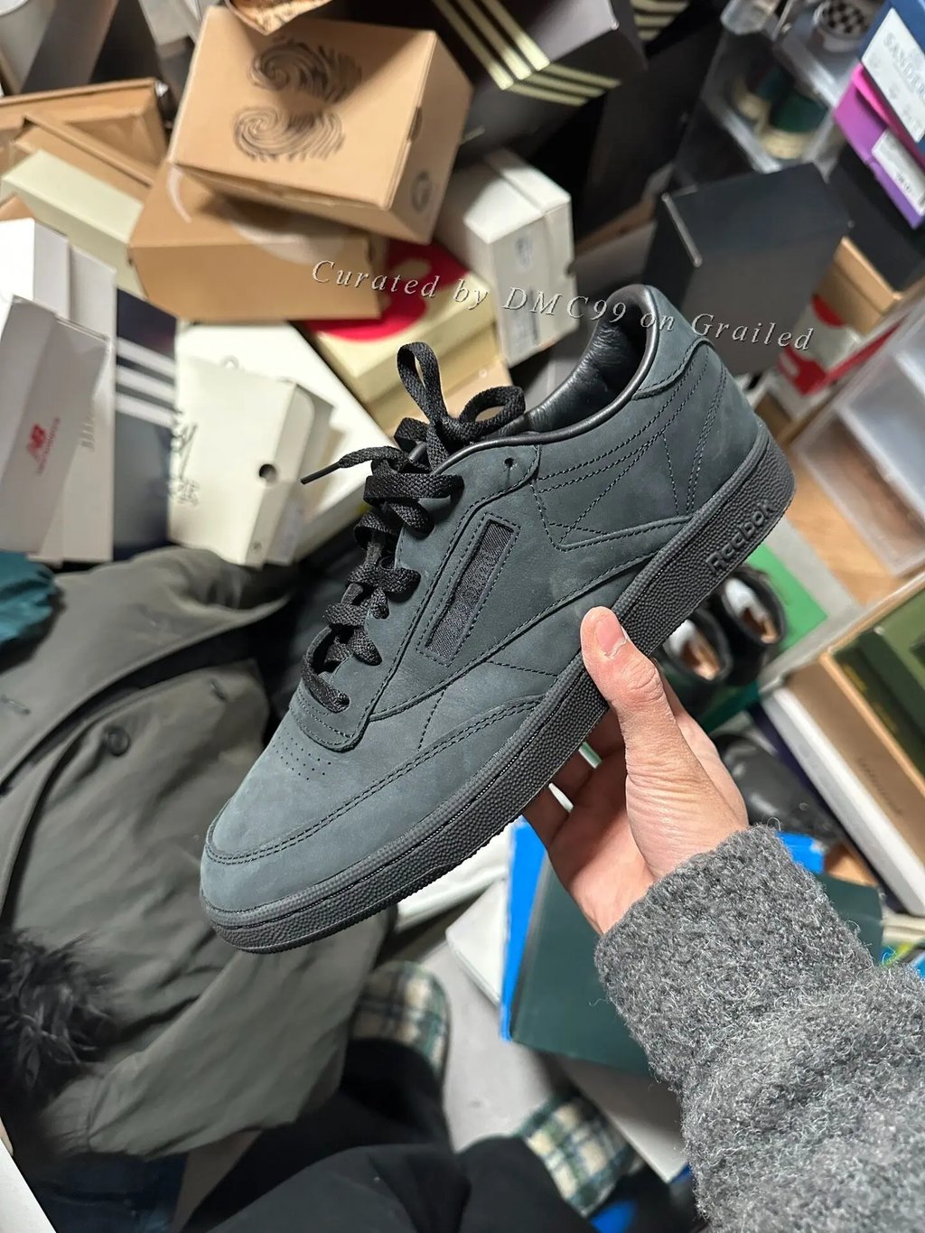 Jjjjound X Reebok Club C 85 Black, Men's (Size 10)