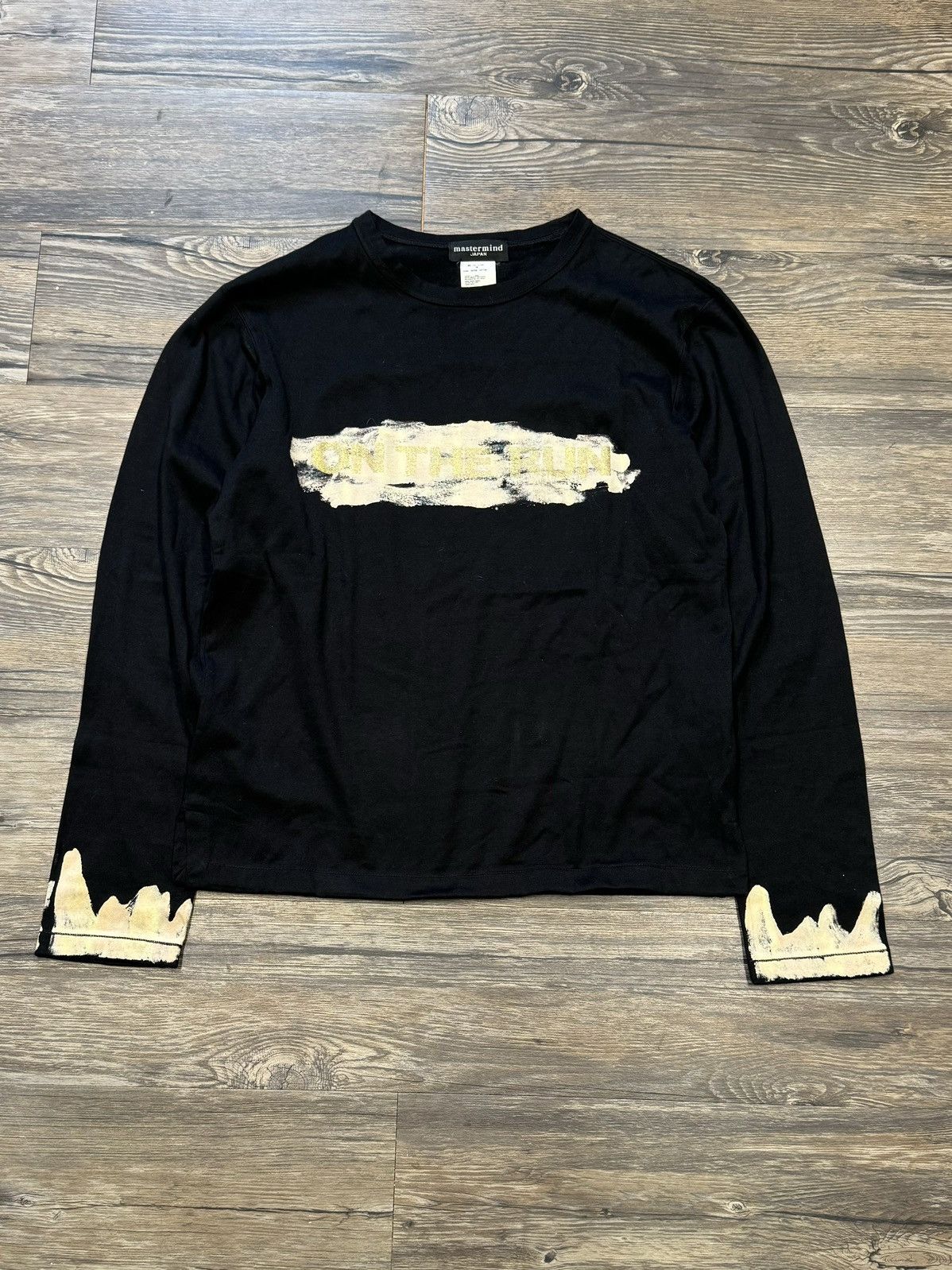 Mastermind Japan Mastermind Bleached T-Shirt in Black, Men's (Size Medium)