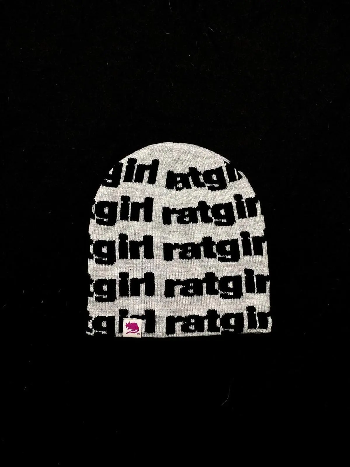 Stray Rats Ratgirl No Cuff Knit Beanie Hat Gray Os, Men's