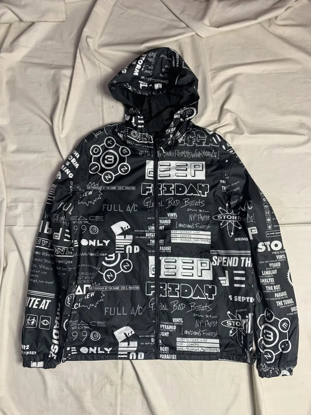 Vintage Kenzo Reversible Jacket in Black, Men's (Size M)