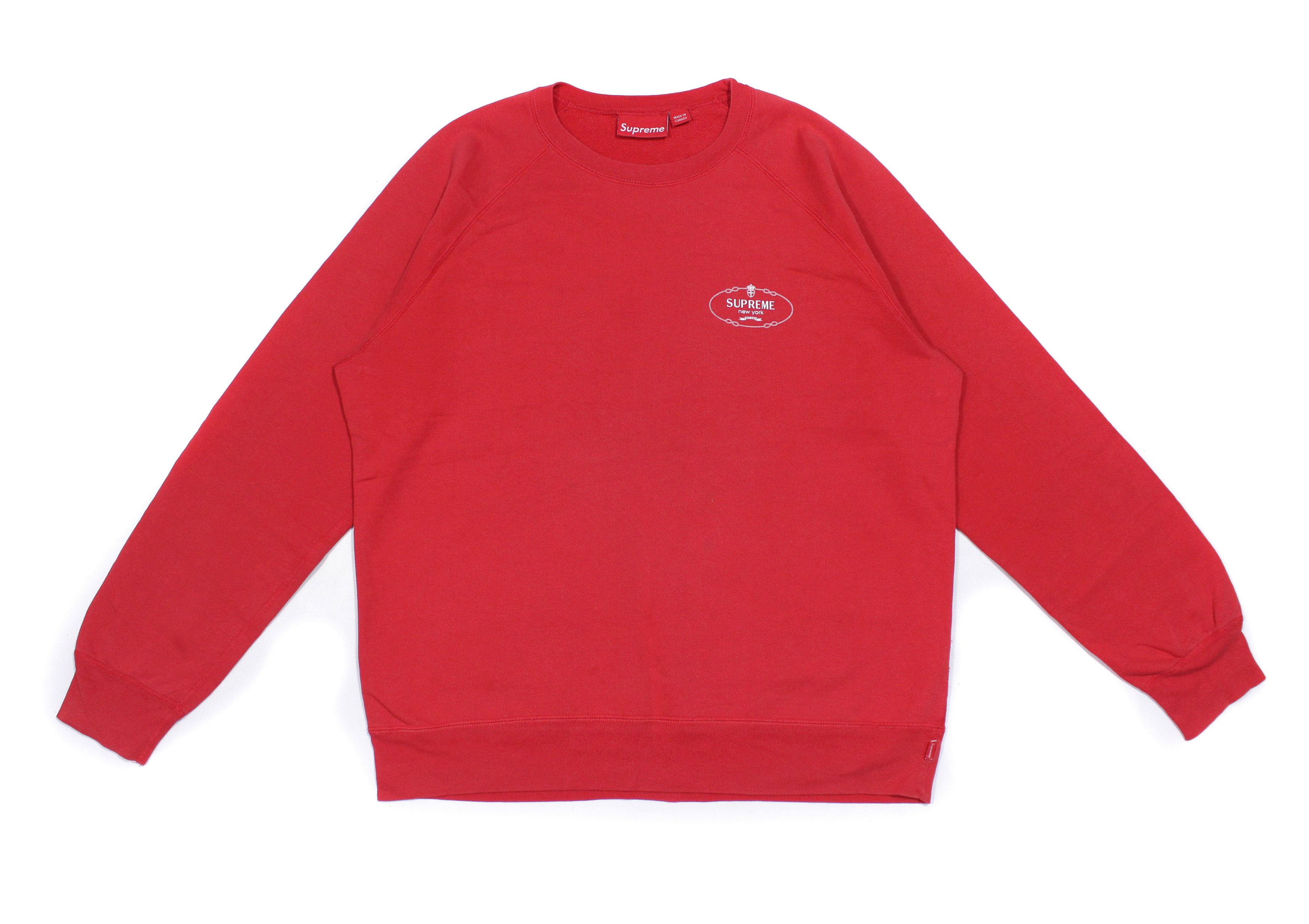 Supreme Ss2012 Harlem Logo Baggy Light Sweatshirt in Red, Men's (Size Large)