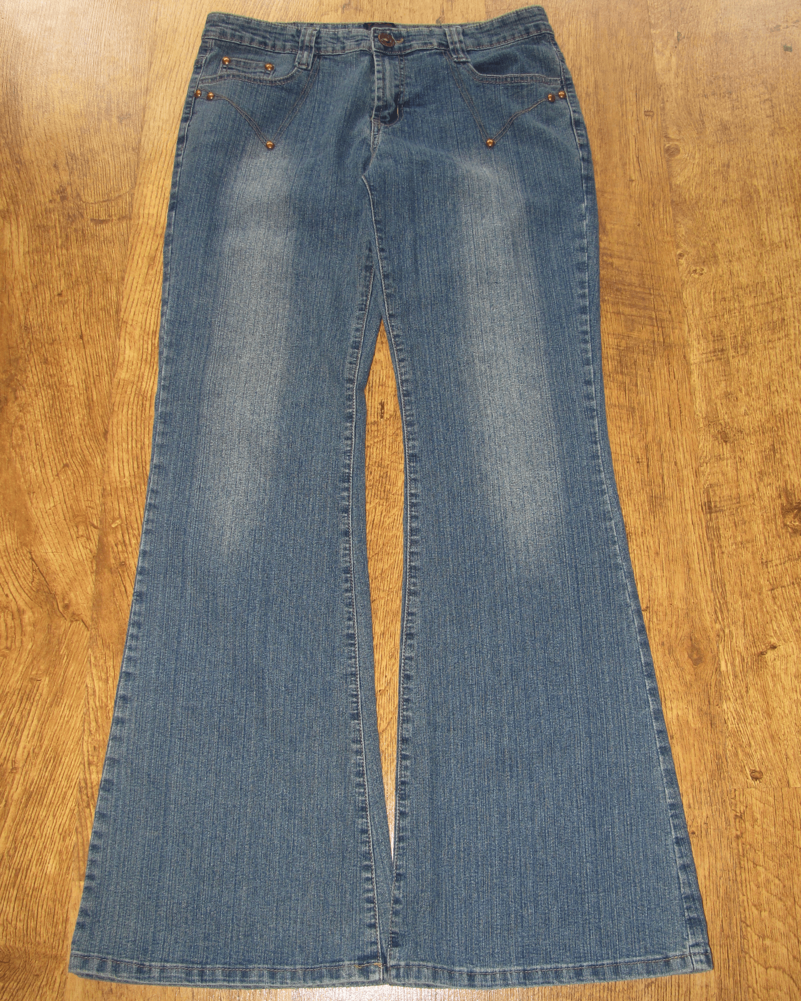 Vintage If Six Was Nine Style Flared Denim Jeans, Men's (Size 30)