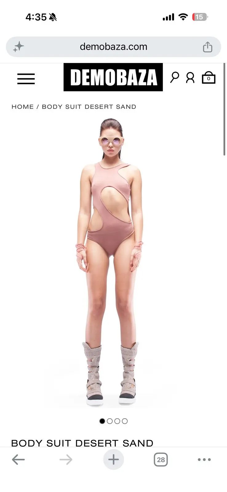 Demobaza Body Suit Desert Sand, Women's