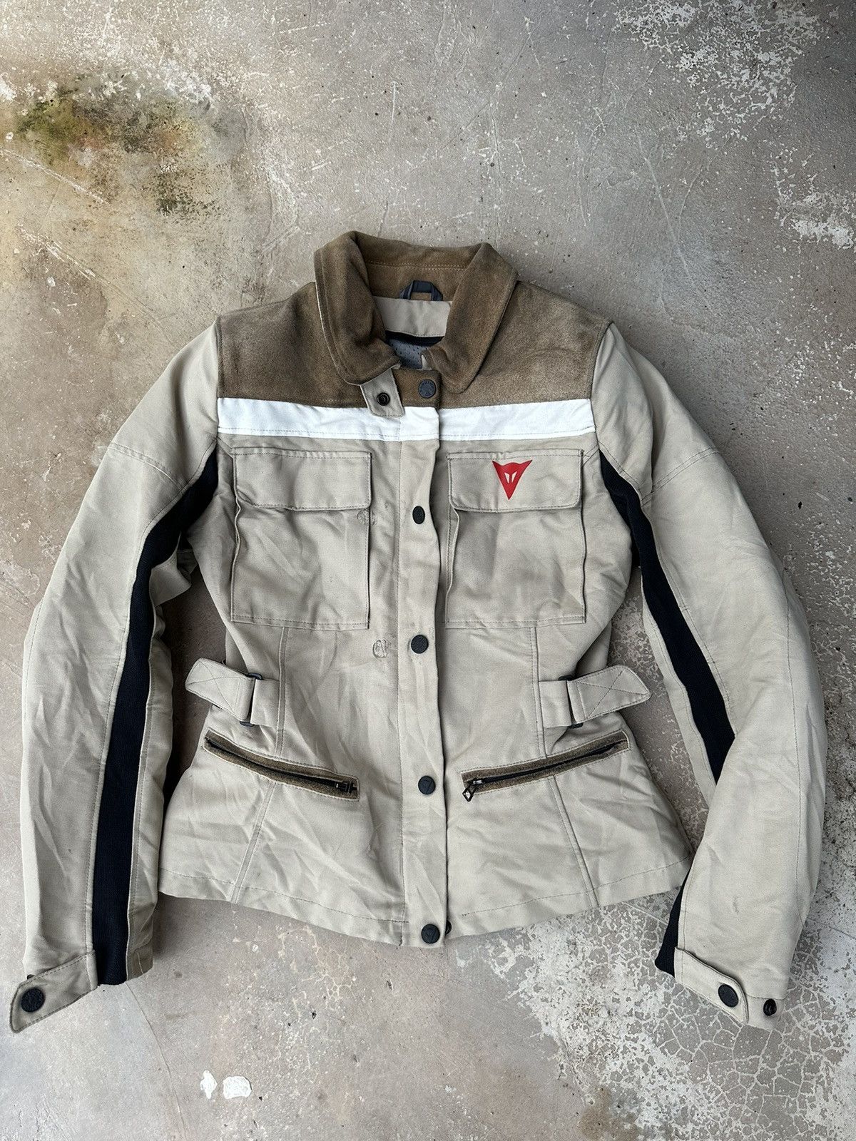 Dainese Leather Bike Women Motorcycle Jacket in Grey, Men's (Size Medium)