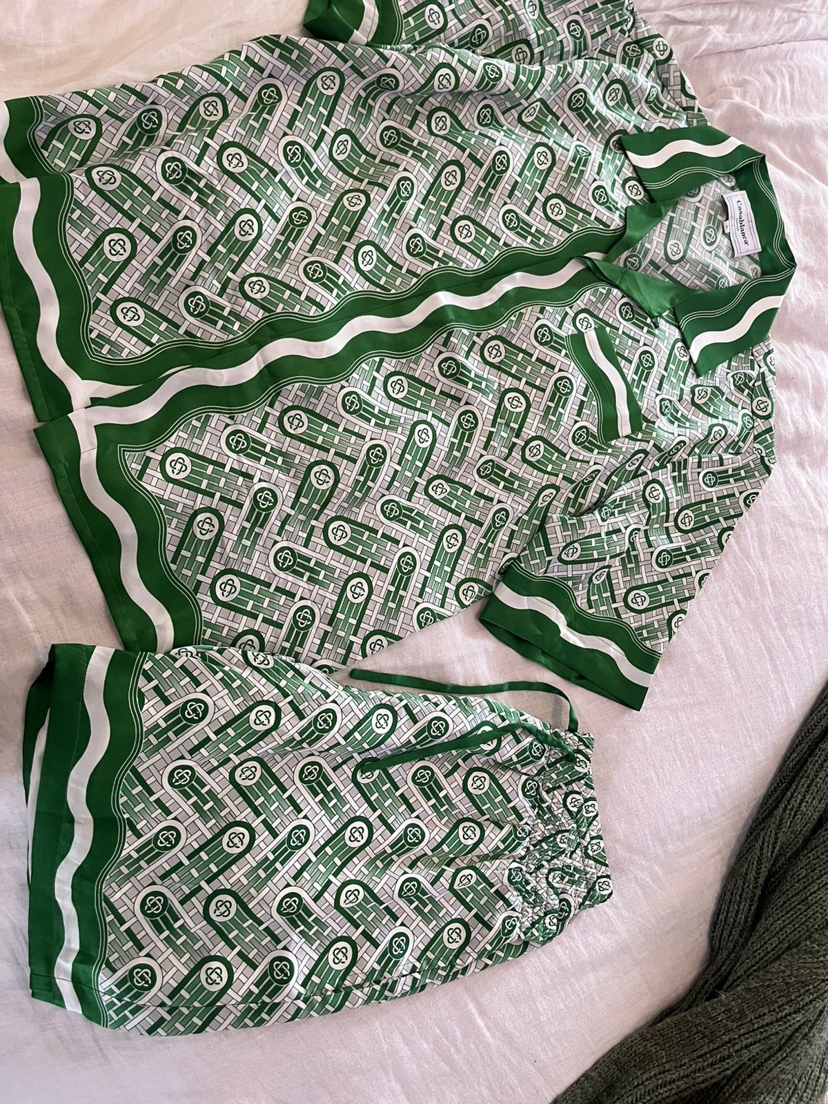Casablanca Tennis Club Set in Green, Men's (Size Medium)